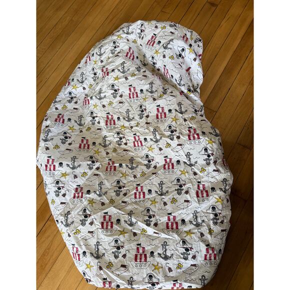Pottery Barn Pirate print fitted crib sheet - Picture 1 of 6